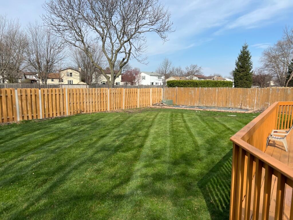 Lawn mowing in Elk Grove Village, Spring clean ups, aeration
